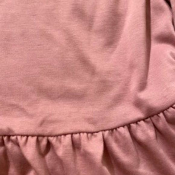 Gypsies and Moondust Long Sleeve Drop Shoulder Peplum Sweater in Pink - Picture 4 of 5